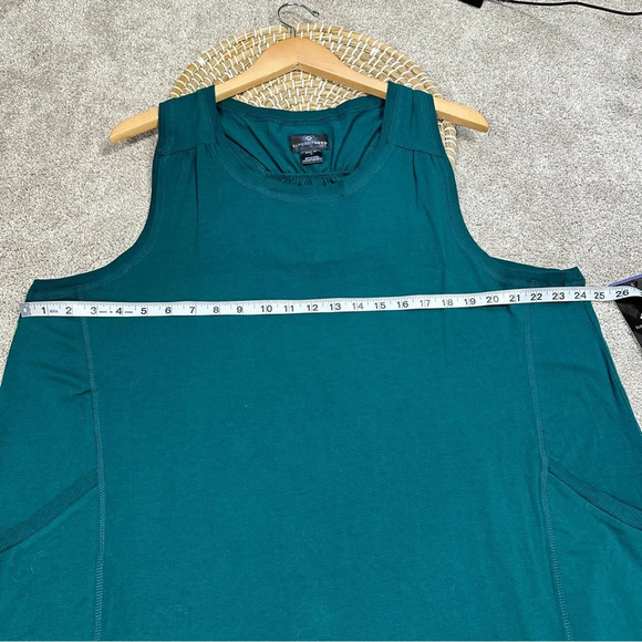 NWT Superfit Hero Hi-Low Jersey Tank Racerback Dress in Forest Green Size 4X - Picture 11 of 12